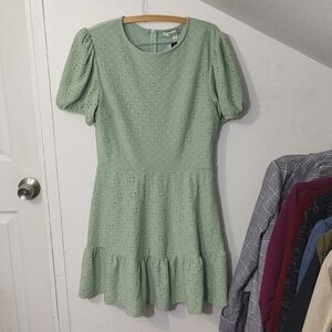 NWT Speechless fit and flare eyelet dress in Pistachio Green